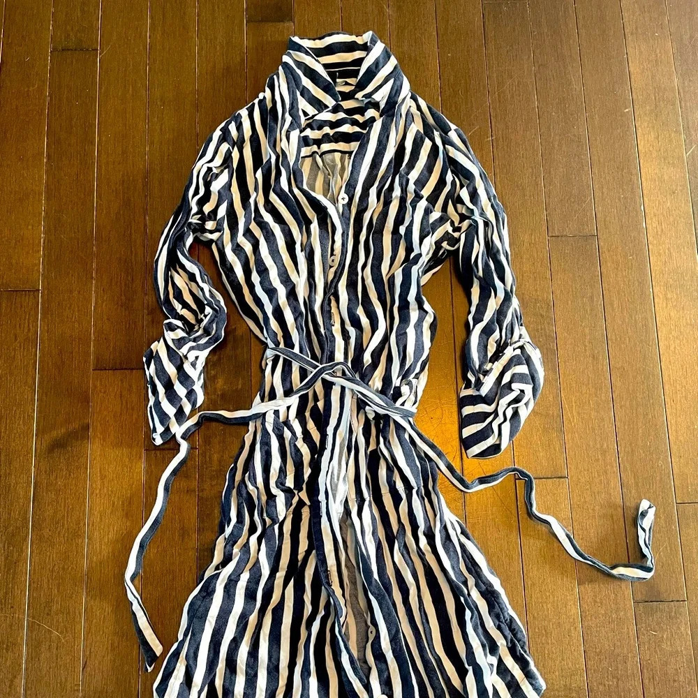 RW&CO pinstriped cotton dress XS